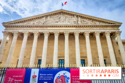 Exposition à l'Assemblée nationale : Alexandre Benjamin Navet décore la cour du Palais Bourbon