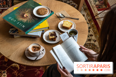 Bar Perché, café littéraire - terrasse du Printemps Haussmann  -  A7C6674