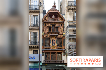 Façade alsacienne classée à Paris - McDo Saint-Lazare -  A7C6694