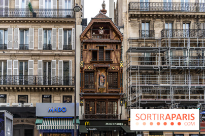 Façade alsacienne classée à Paris - McDo Saint-Lazare