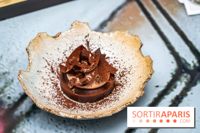 Rivages restaurant du Scribe par Martin Simolka -  tarte fine - chocolat sobacha