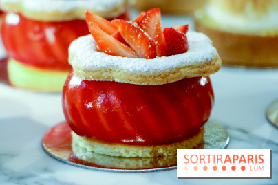 Butterfly Pâtisserie de Matthieu Carlin à l'Hôtel de Crillon - Charlotte aux Fraises et à la Fleur d'Oranger (1)