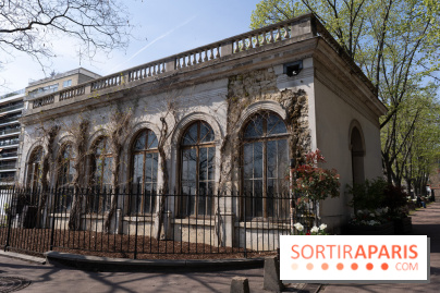 Parc de Bécon à Courbevoie - Pavillon des Indes - Cerisiers en fleurs -  A7C0051