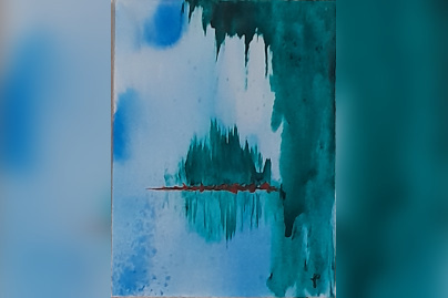 Jacqueline Poitevin vous invite dans son univers à travers  - Bajo la catarata 2022 30x40