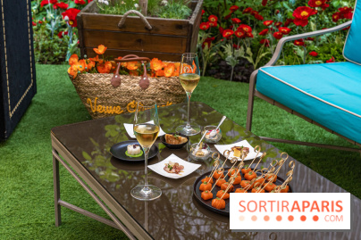 La terrasse cachée du Joy à l'Hôtel Fouquet's 2023 : le jardin de coquelicots -  A7C2762