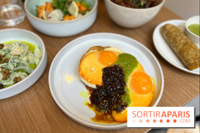 Restaurant Lou - Tostada oeufs au plat