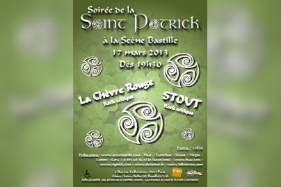 Soirée spéciale Saint-Patrick : STOUT et La Chèvre Rouge en concert
