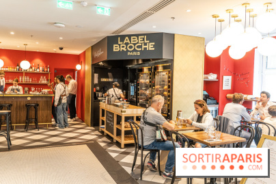 Label Broche restaurant - David Gallienne - Table du Gourmet - Galeries Lafayettes - Top Chef -  salle