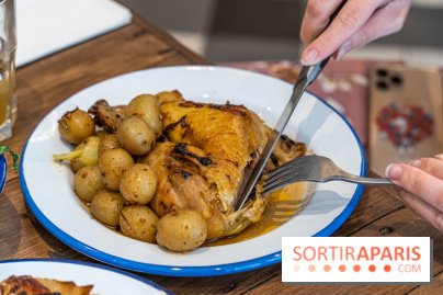 Label Broche restaurant - David Gallienne - Table du Gourmet - Galeries Lafayettes - Top Chef -  poulet