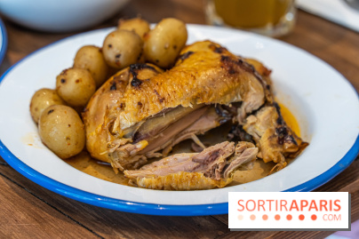 Label Broche restaurant - David Gallienne - Table du Gourmet - Galeries Lafayettes - Top Chef -  poulet