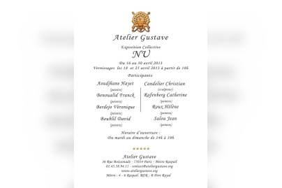 Exposition Collective « NU »  Du 16 au 30 avril 2013