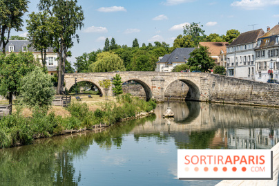 L'Isle-Adam, l'un des plus beaux village d'Ile-de-France -  bord de l'Oise - pont
