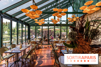 Le Nid, le restaurant-terrasse sur berge à l'Isle-Adam -   décoration salle - DOD Architecte