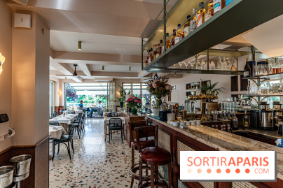 Le Nid, le restaurant-terrasse sur berge à l'Isle-Adam -   décoration salle - DOD Architecte