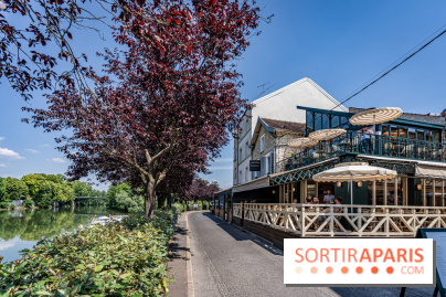 Le Nid, le restaurant-terrasse sur berge à l'Isle-Adam -  extérieur