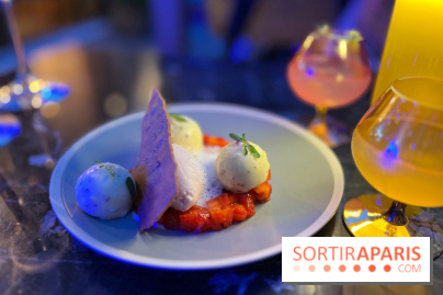 Acmé - Dessert fraise rose marjolaine