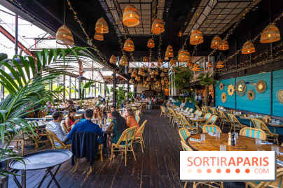 Le restaurant - terrasse Quai Ouest en mode estivale avec ses Dîners Braséro