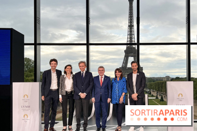 LVMH - Partenaire Premium des Jeux Olympiques et Paralympiques de Paris 2024 - Antoine Arnault, Bernard Arnault, Anna Hidalgo et