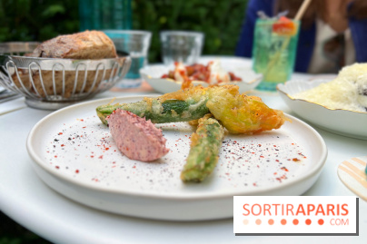 Terrasse Mercatino The Hoxton x Italicus - Fleurs de courgette tempura