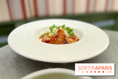 Braisenville - Pêche rôtie glace ricotta