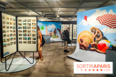 Nouvelles du paradis, la carte postale de vacances : l'exposition ensoleillée au Musée de la Poste - IMG20230905192814