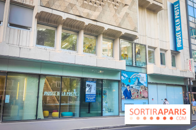 Nouvelles du paradis, la carte postale de vacances : l'exposition ensoleillée au Musée de la Poste - IMG20230905194312