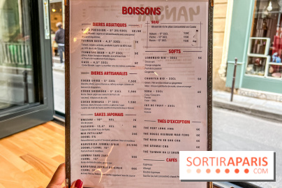 Yansai, restaurant de street Food asiatique rue Gravilliers - Paris 3e - carte - menu