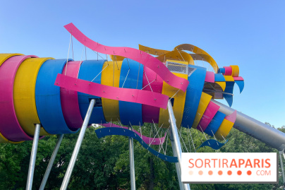 Le Jardin du Dragon, l'aire de jeux colorée au parc de la Villette