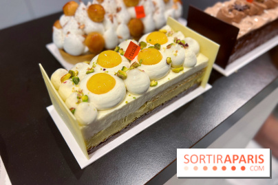 Arnaud Larher - Bûche pistache fleur d'oranger 2023