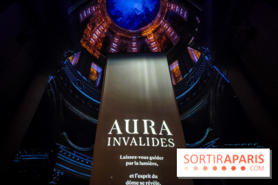 Aura, un spectacle son et lumières qui illumine le Dôme des Invalides - photos et vidéo