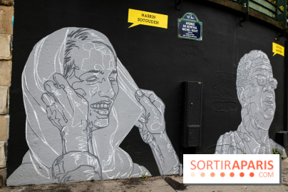 Mur des droits humains à Paris, nos photos