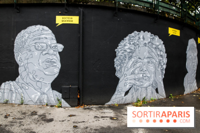 Mur des droits humains à Paris, nos photos