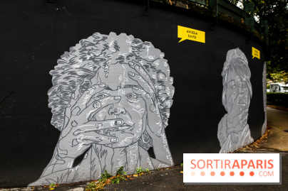 Mur des droits humains à Paris, nos photos