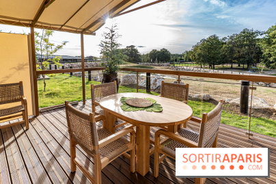 Les lodges de Thoiry - dormir à Thoiry en Terres d'Afrique - Photos -  terrasse