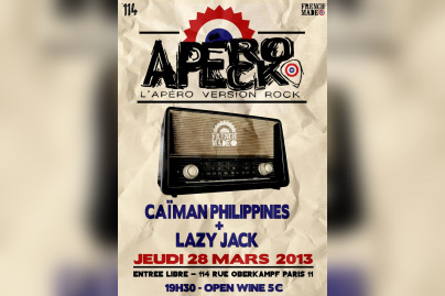 Les Apérocks #4 @ 114 OPEN WINE & w/ CAÏMAN PHILIPPINES + LAZY JACK