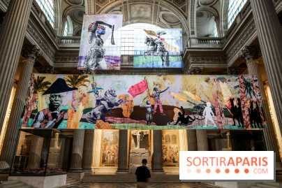 Raphaël Barontini, les photos de son installation monumentale au Panthéon