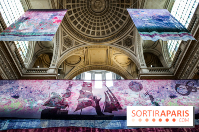 Raphaël Barontini, les photos de son installation monumentale au Panthéon