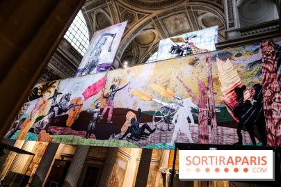 Raphaël Barontini, les photos de son installation monumentale au Panthéon