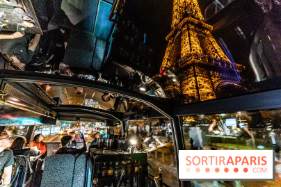 Bus Saint Germain 1920 - dîner dans un bus en traversant Paris