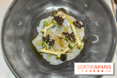 Résidence Culinaire 2023 La Big Bertha la Nouvelle Seine carpaccio de saint jacques