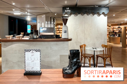 Café Jonak et collections chaussures marrons - Galeries Lafayette Haussmann - image00001