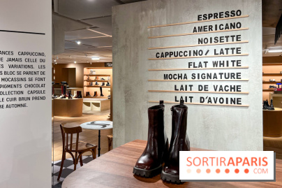 Café Jonak et collections chaussures marrons - Galeries Lafayette Haussmann