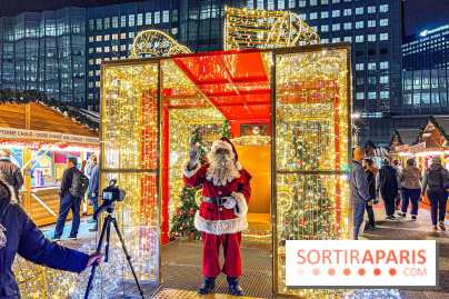 Le Marché de Noël 2023 de La Défense - Père Noël, spots photo illuminés, créateurs et stands gourmands