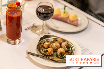 Le Bouillon Julien, la brasserie au sublime décor art nouveau, son menu et ses plats -  escargots de Bourgogne