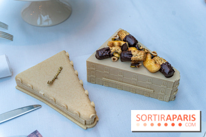 La bûche de Noël de l’Hôtel Barrière Le Fouquet’s Paris 2023