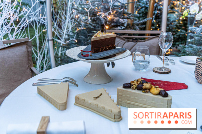 La bûche de Noël de l’Hôtel Barrière Le Fouquet’s Paris 2023