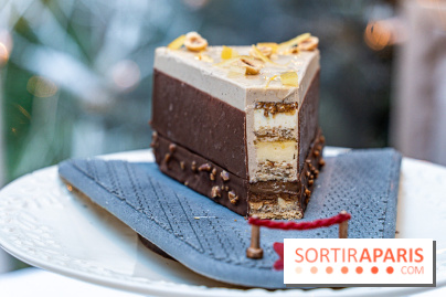 La bûche de Noël de l’Hôtel Barrière Le Fouquet’s Paris 2023