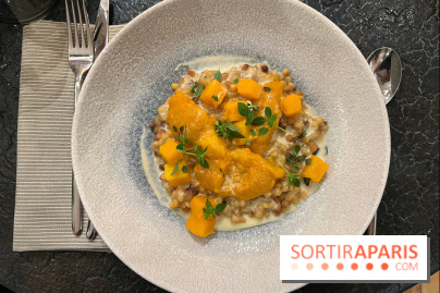 Ma Dame, le restaurant de l'hôtel Marignan Champs-Elysées - Risotto fregola sarda butternut