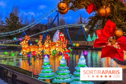 Noël au Parc Astérix 2023, sentier de lumières et patinoire - IMG 5081
