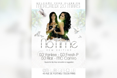Ce mercredi 20/03 NO TIME - NEW EDITION @ NEW REGINE